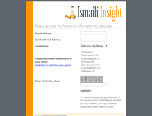 Tablet Screenshot of ismailiinsight.org